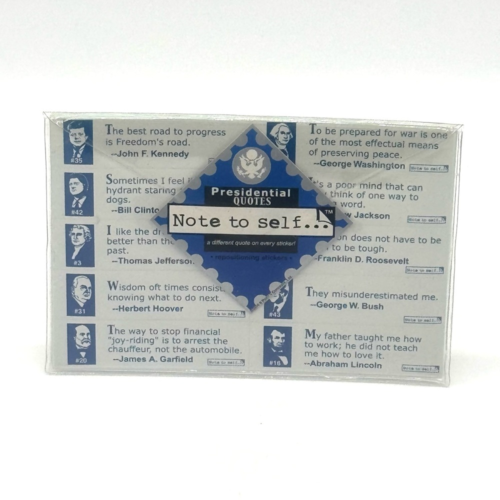 NOTE TO SELF PRESIDENTIAL QUOTES STICKERS
